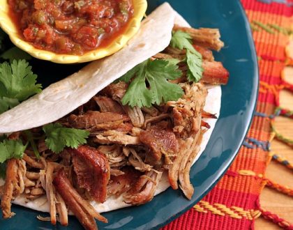 Braised Pork Tenderloin Burritos