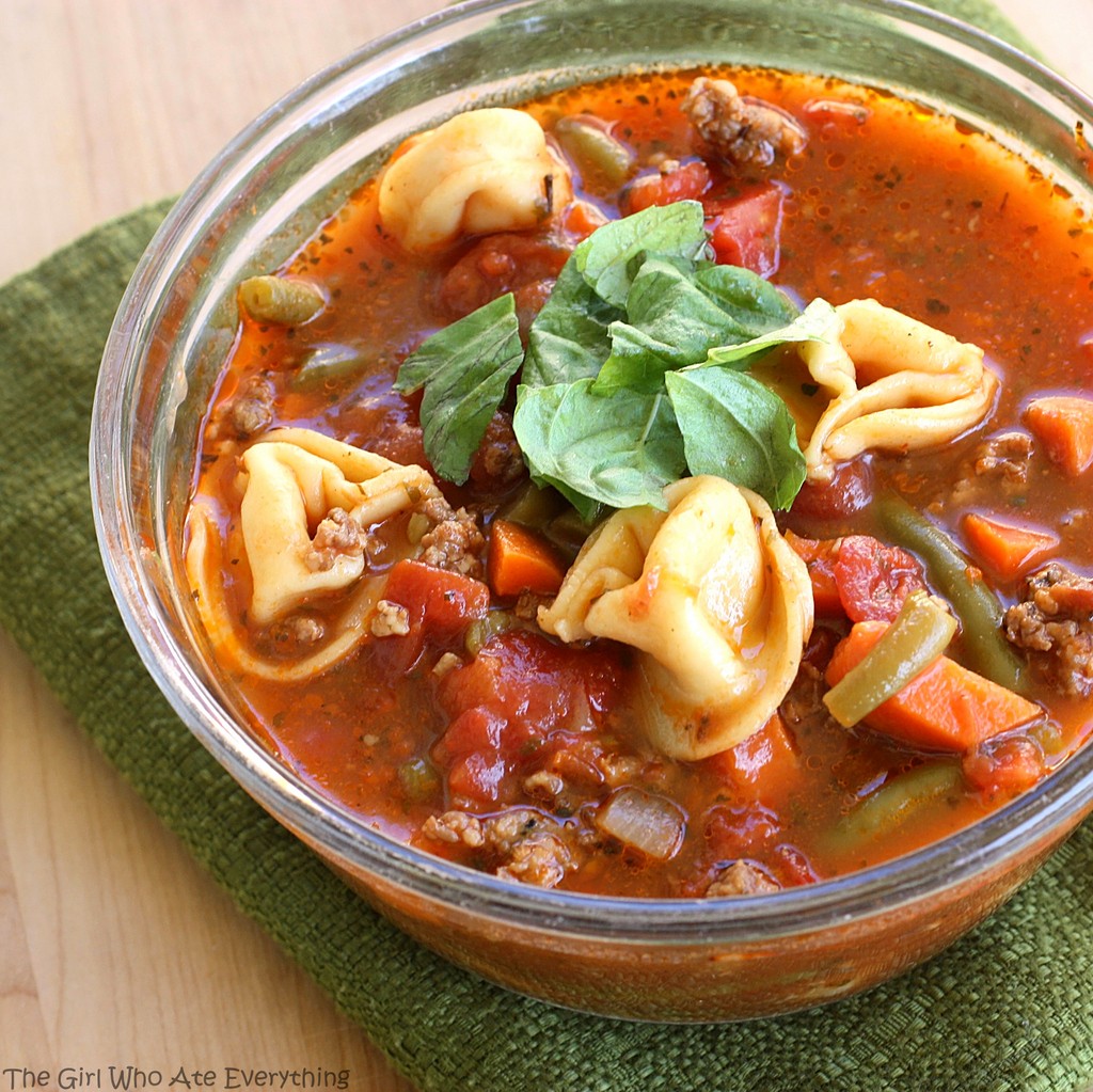 Italian Sausage & Tortellini Soup